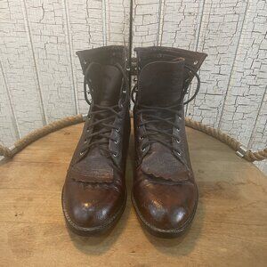 Vintage Ariat Roper Leather Heritage Lacer Women 39